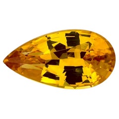 2.03 Ct Yellow Sapphire Pear Loose Gemstone
