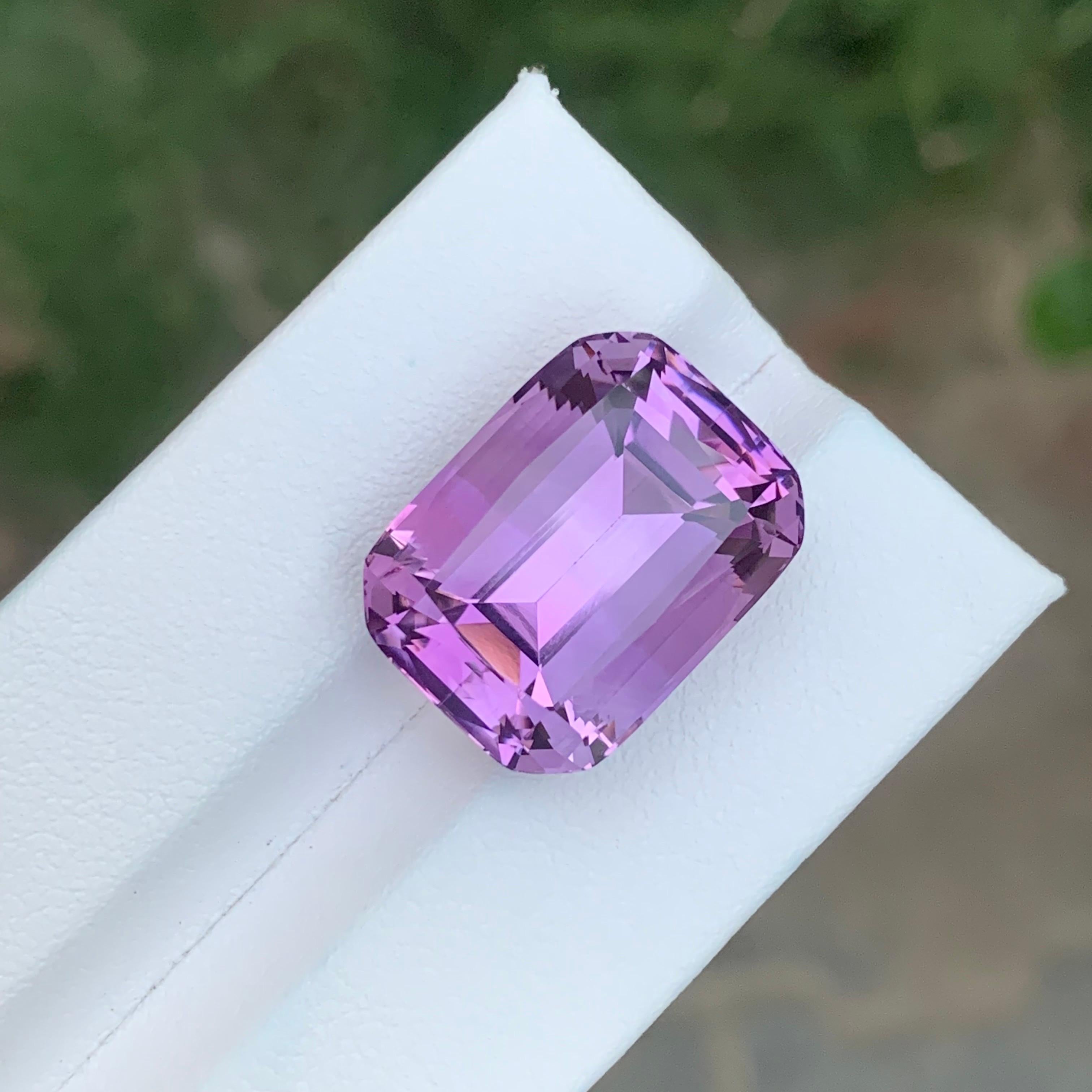 20.35 Carat Natural Loose Amethyst Cushion Shape Gemstone For Sale 3