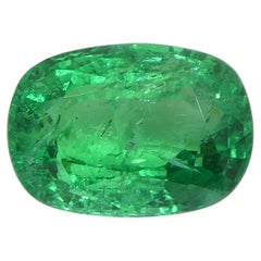 2.03 Karat Kissenschliff Grüner Smaragd GIA zertifiziert Zambia
