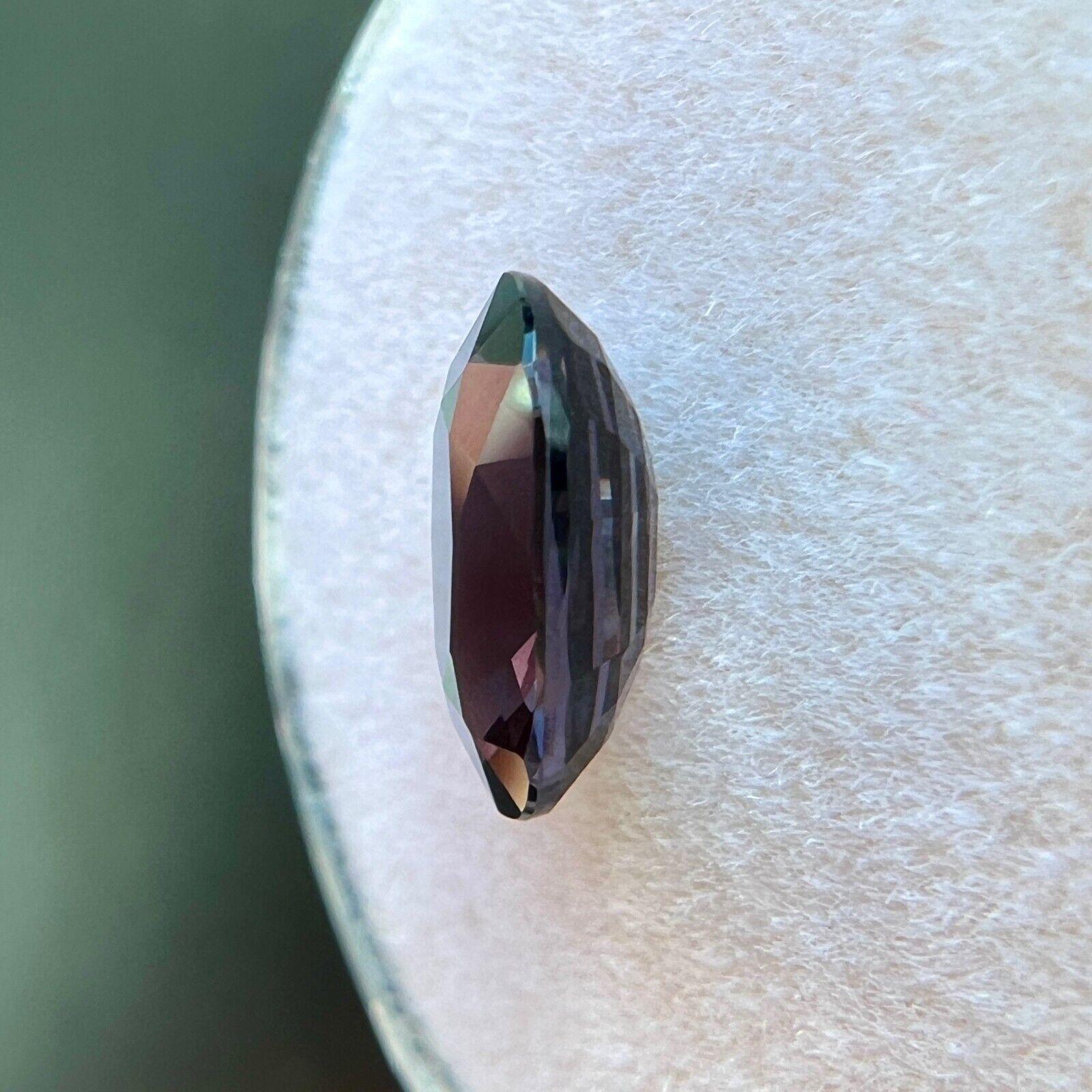 2.03ct Fine Deep Purple Spinel Natural Oval Cut Loose Rare Gem VS In New Condition For Sale In Birmingham, GB