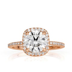 2.03ct Round Brilliant Cut Diamond Engagement Ring