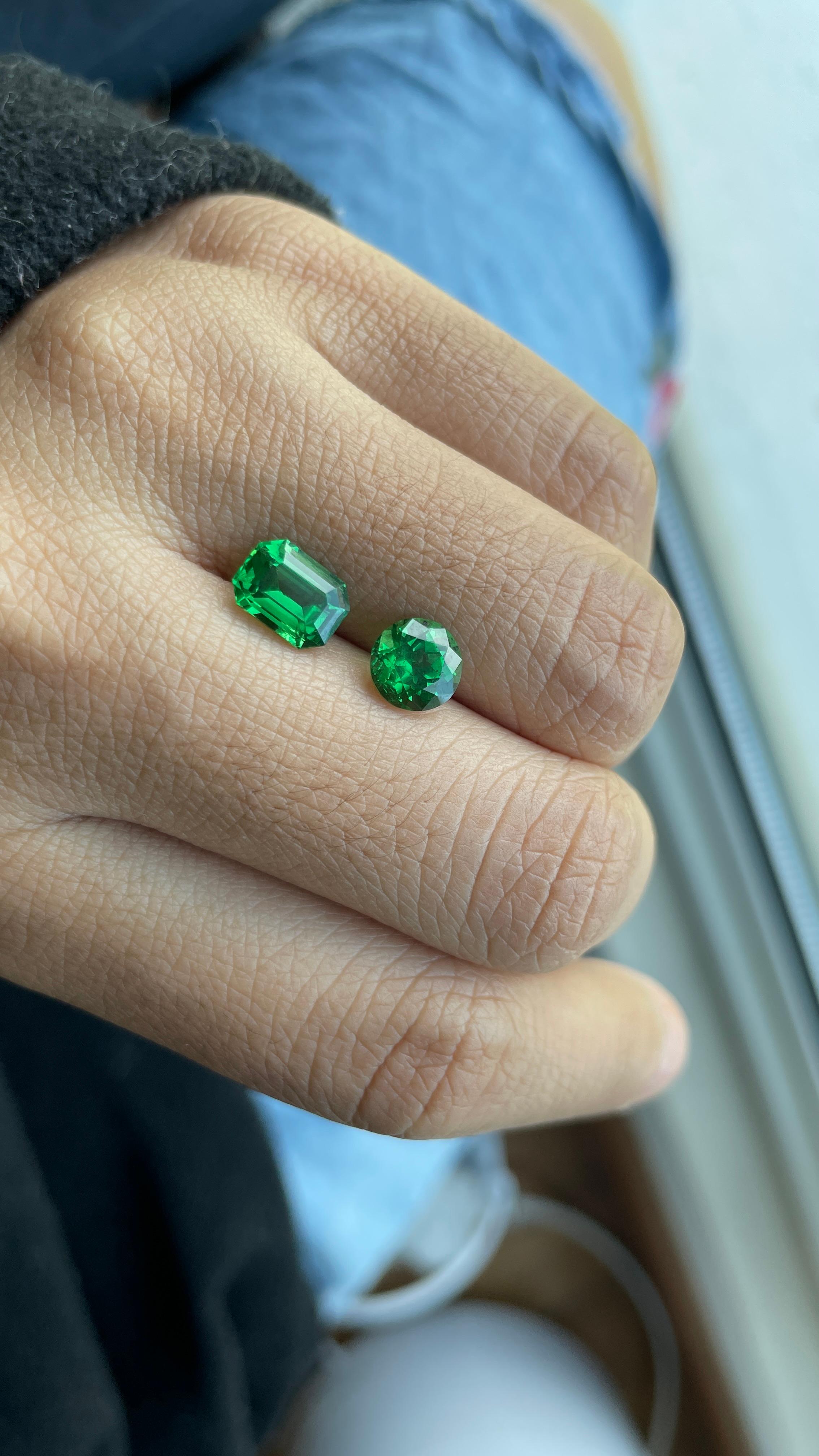 2,03Ct Tsavorite Garnet- Verde vibrante/verde elettrico di qualità superiore in vendita 4