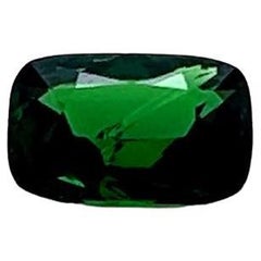 2.04 Carat Cushion cut Tsavorite Garnet