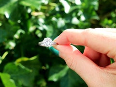 Vintage 2.04ct Diamond & Platinum Solitaire Engagement Ring, London