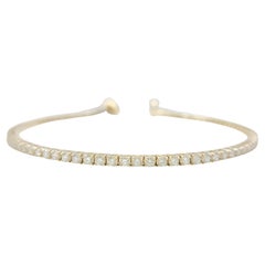Bracciale tennis con diamanti naturali da 2,04 carati in oro giallo 14 carati