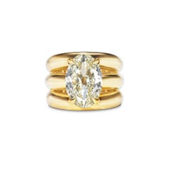 2.04 Carat Round Brilliant Statement Brilliant White 14K Gold Modern Nobility