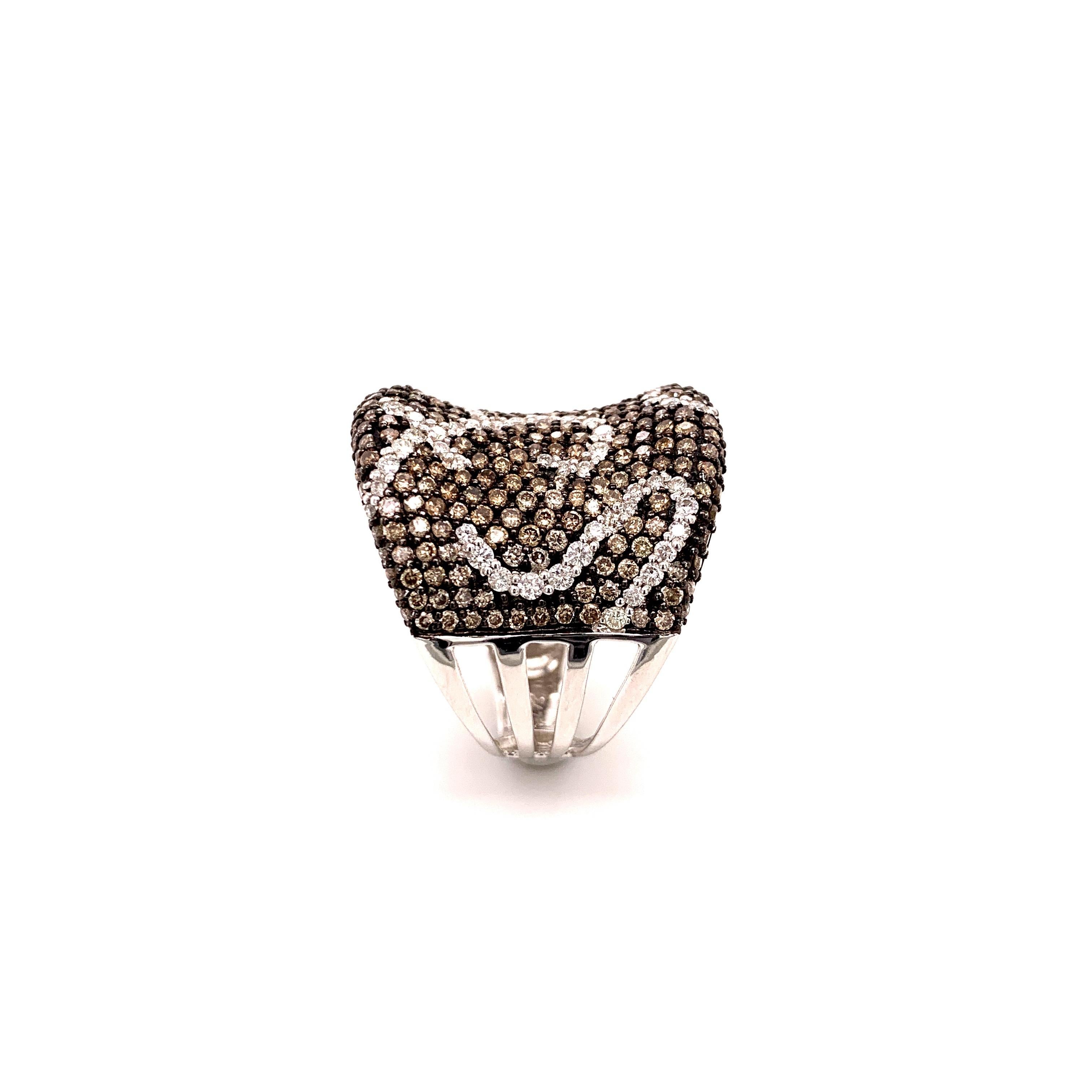 Contemporary 2.04 Carat Fancy Brown Diamond Cocktail Ring