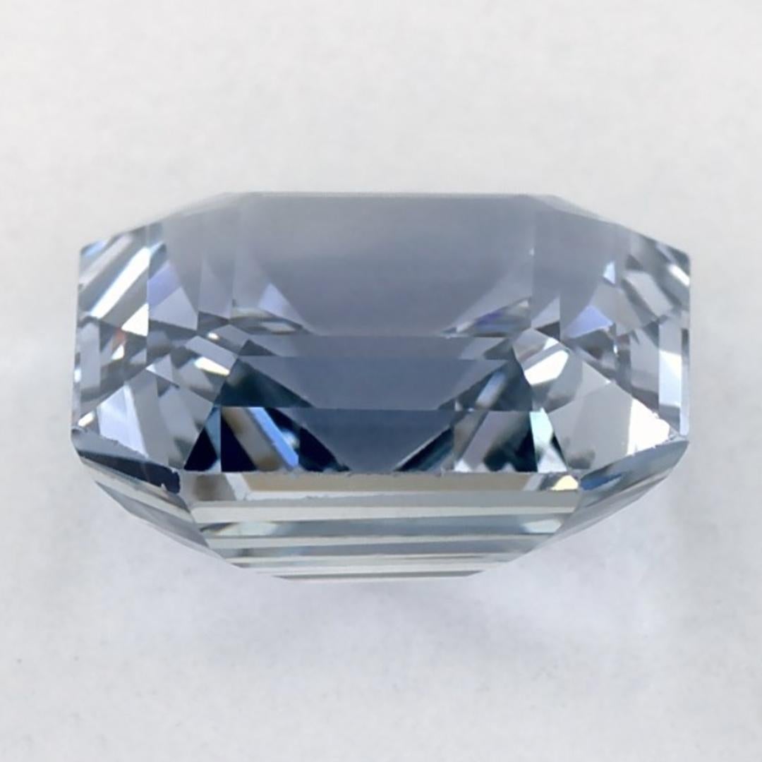 Women's or Men's 2.04 Ct Blue Sapphire Octagon Cut Loose Gemstone For Sale