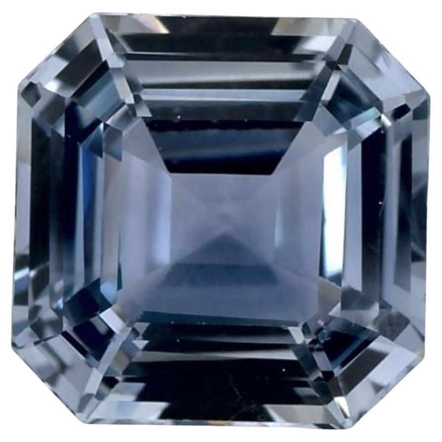 2.04 Ct Blue Sapphire Octagon Cut Loose Gemstone For Sale