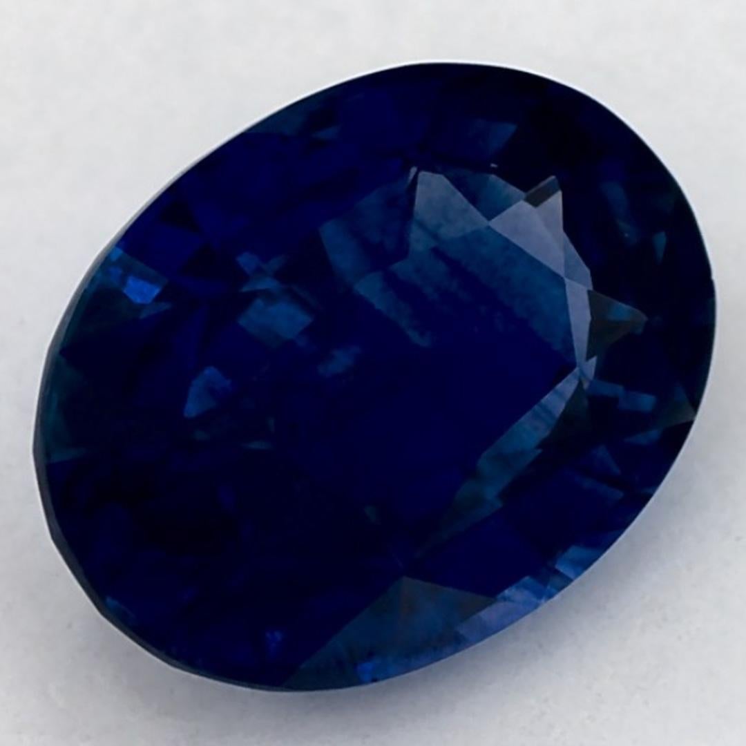 Taglio ovale 2.04 carati di zaffiro blu ovale sfuso in vendita