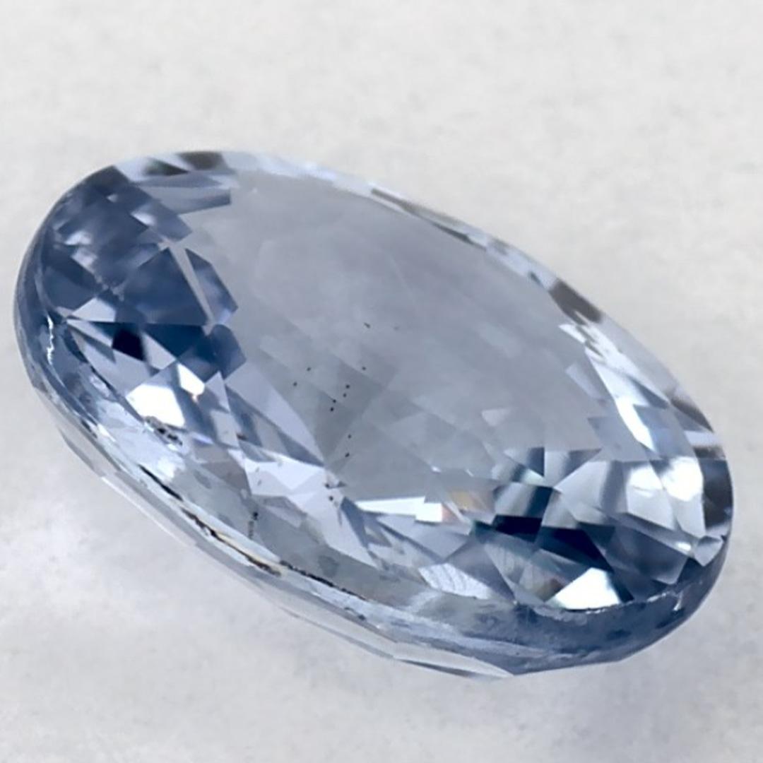 2.04 carati di zaffiro blu ovale sfuso in vendita 1