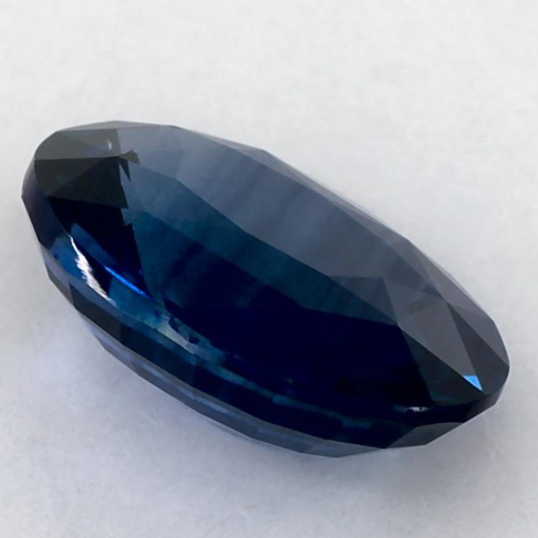 2.04 carati di zaffiro blu ovale sfuso in vendita 1