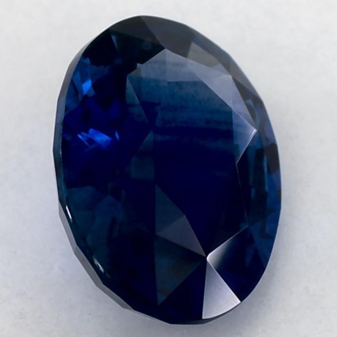 2.04 carati di zaffiro blu ovale sfuso in vendita 2
