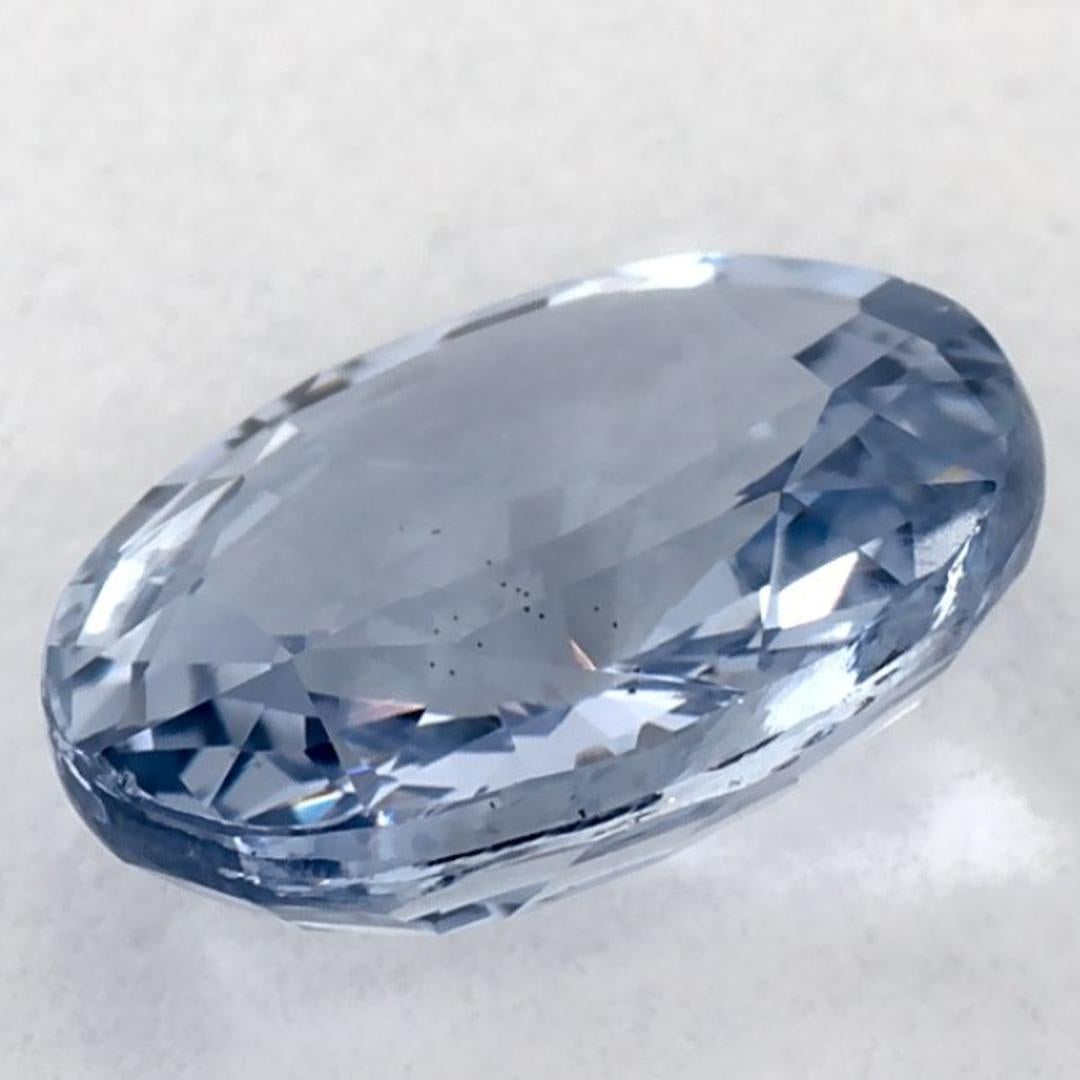 2.04 carati di zaffiro blu ovale sfuso in vendita 3