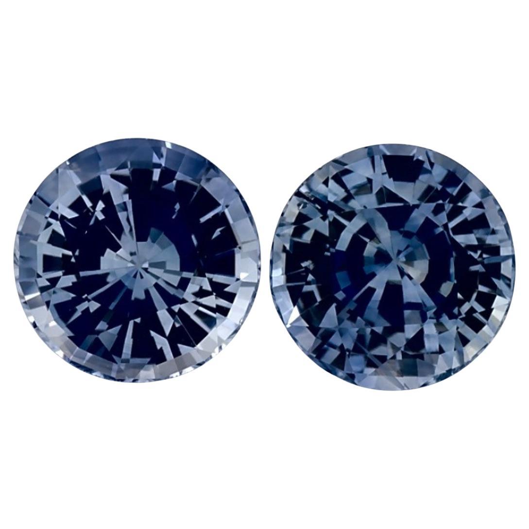 2.04 Ct Blue Sapphire Round Loose Gemstone