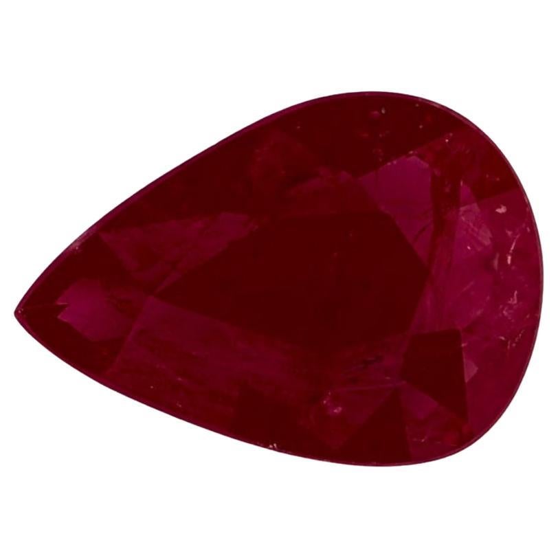 2.04 Ct Ruby Pear Loose Gemstone