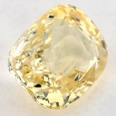2.04 Ct Yellow Sapphire Cushion Certified Loose Gemstone (pierre précieuse en vrac)
