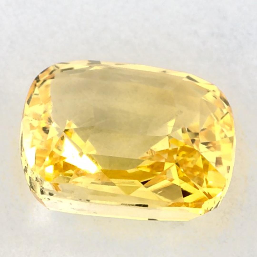 2.04 carati di zaffiro giallo a cuscino, gemma sciolta In condizioni Nuovo in vendita a Fort Lee, NJ