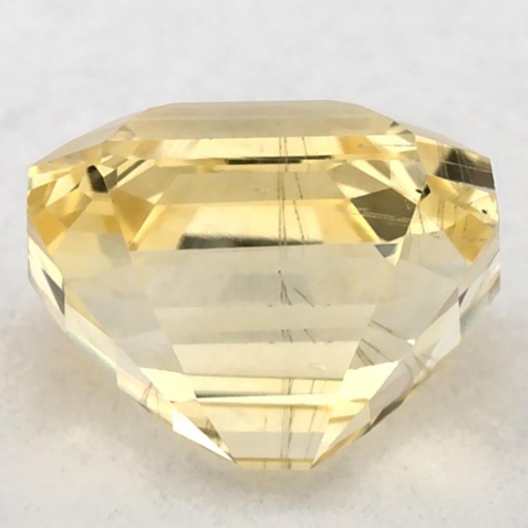 2.04 Ct Yellow Sapphire Octagon Loose Gemstone (pierre précieuse en vrac) Neuf - En vente à Fort Lee, NJ