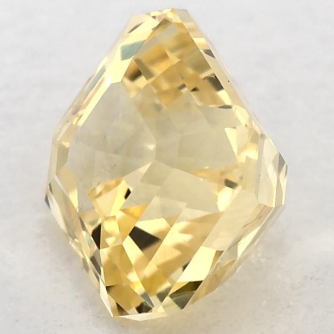 2.04 Ct Yellow Sapphire Octagon Loose Gemstone (pierre précieuse en vrac) Pour femmes en vente