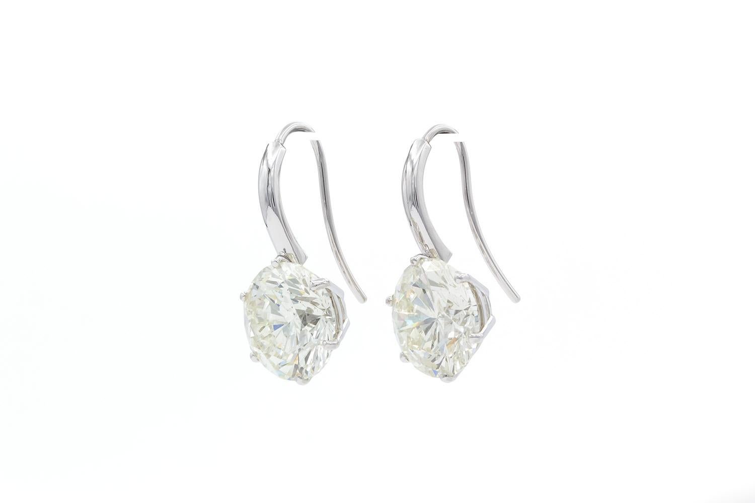 french hook diamond earrings