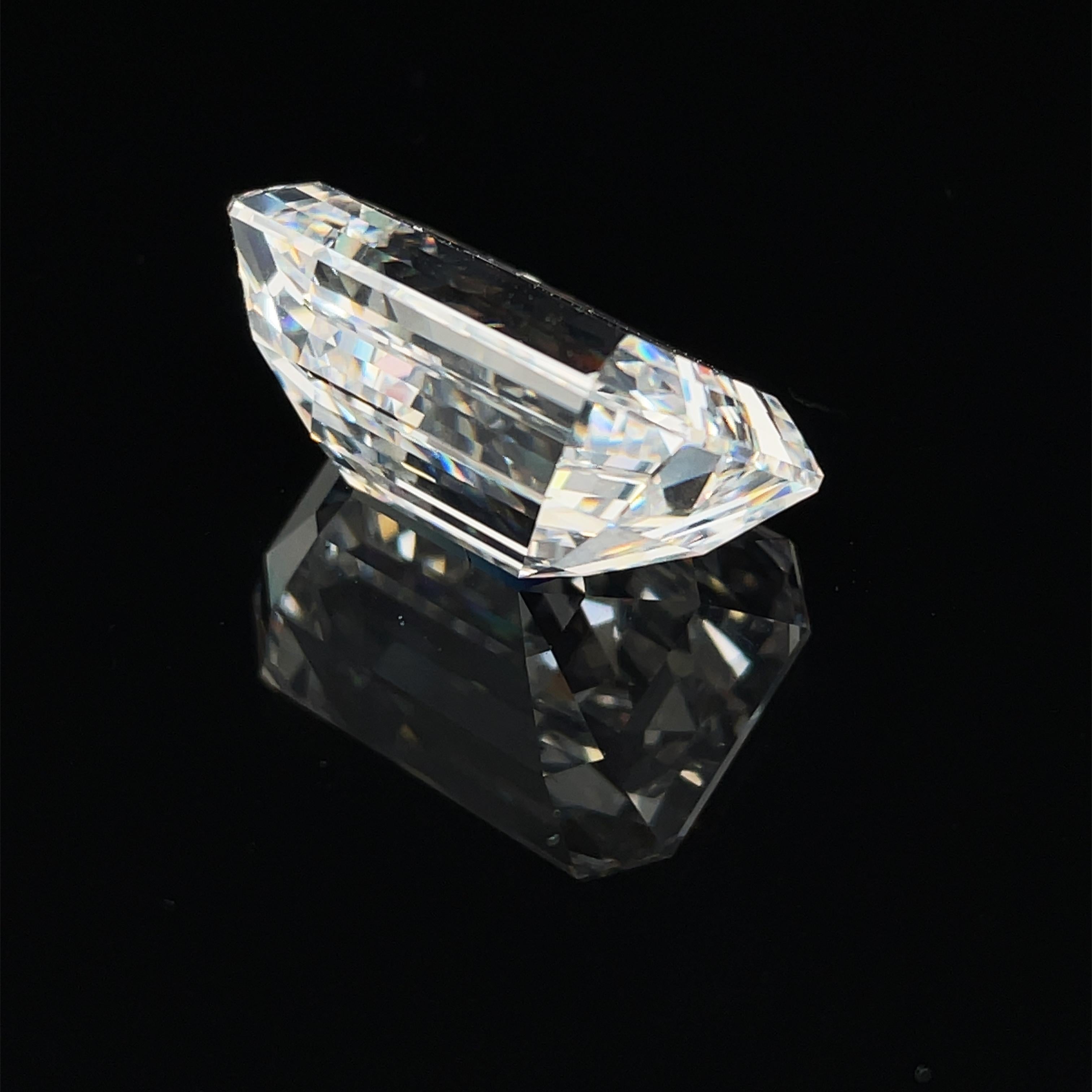 Women's or Men's 20.42 Carat GIA Certified Emerald Cut Loose Diamond For Sale