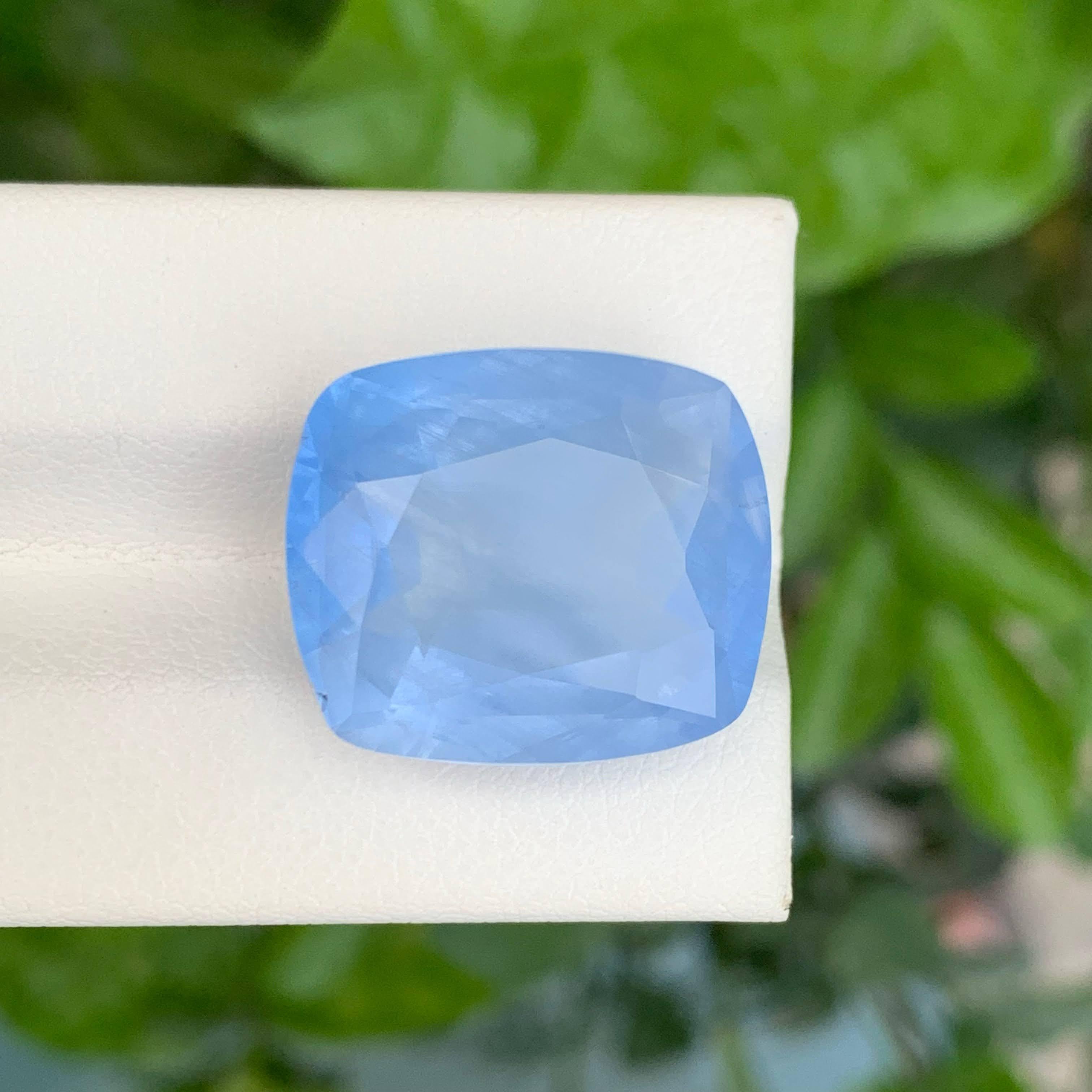 20,42 Karat GGI-zertifizierter Aquamarin im Kissenschliff Natürlicher pakistanischer Edelstein im Zustand „Neu“ im Angebot in Bangkok, TH