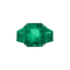 20.44 Carat Emerald Diamond Ring 18K Gold Grand Palais Radiance