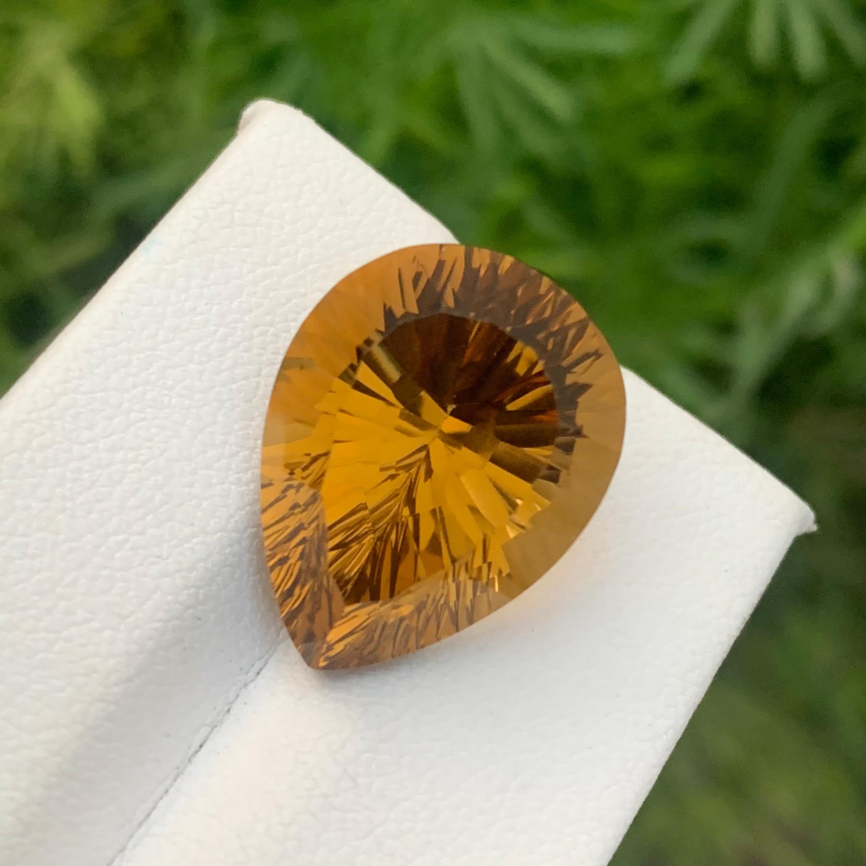 Faceted Yellow Citrine
Weight : 20.45 Carats
Dimensions : 20x15.4x12.9 Mm
Clarity : Eye Clean 
Origin : Brazil
Color: Yellow
Shape: Pear
Cut: Laser
Certificate: On Demand
Month: November
.
The Many Healing Properties of Citrine
Increase Optimism,