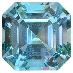 20.45 Carat Natural Loose Swiss Blue Topaz Asscher Cut Madagascar's Gemstone