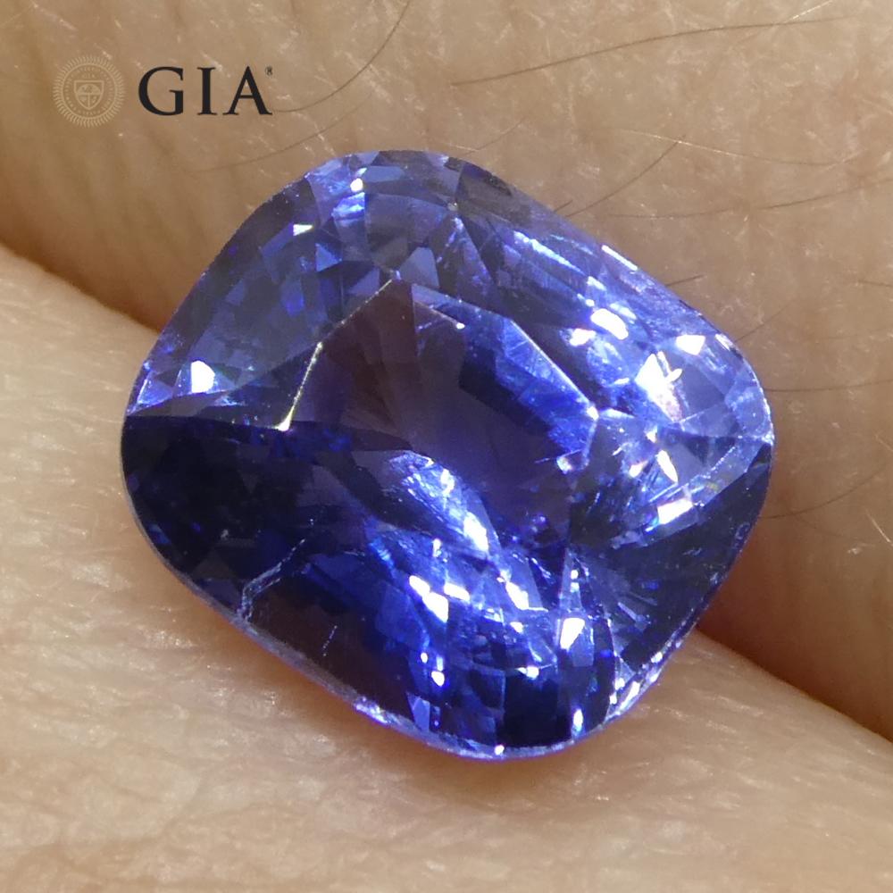 2.04ct Cushion Blue Sapphire GIA Certified Sri Lanka   For Sale 7
