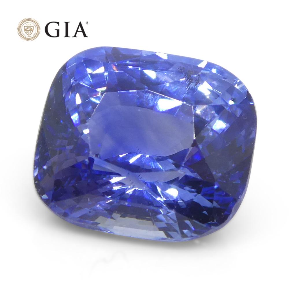 Women's or Men's 2.04ct Cushion Blue Sapphire GIA Certified Sri Lanka   For Sale