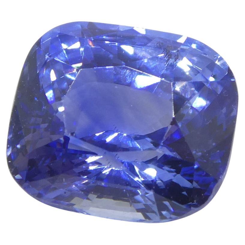 2.04 Karat Blauer Saphir im Kissenschliff GIA zertifiziert Sri Lanka  