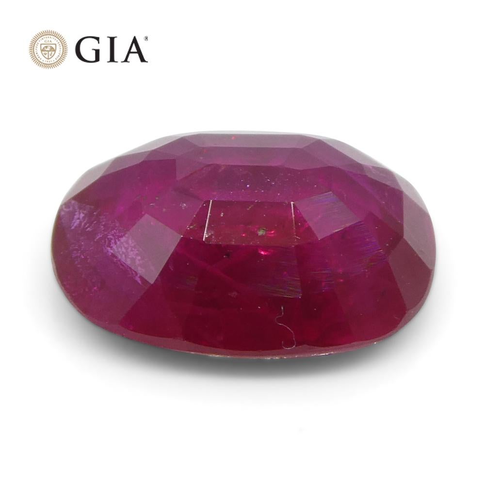 2.04ct Cushion Vivid Red Ruby GIA Certified Mozambique   For Sale 8
