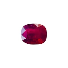 2.04Ct GRS Certificate Natural No heated Ruby Burma Pigeon Blood Color