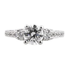 2.04ct Round Brilliant Cut Diamond Engagement Ring
