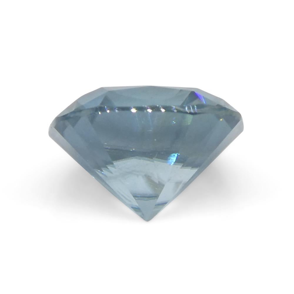2.04 Karat natürlicher Erdgestein Mined Square Cushion Master Brillantschliff Blauer Zirkon von im Angebot 9