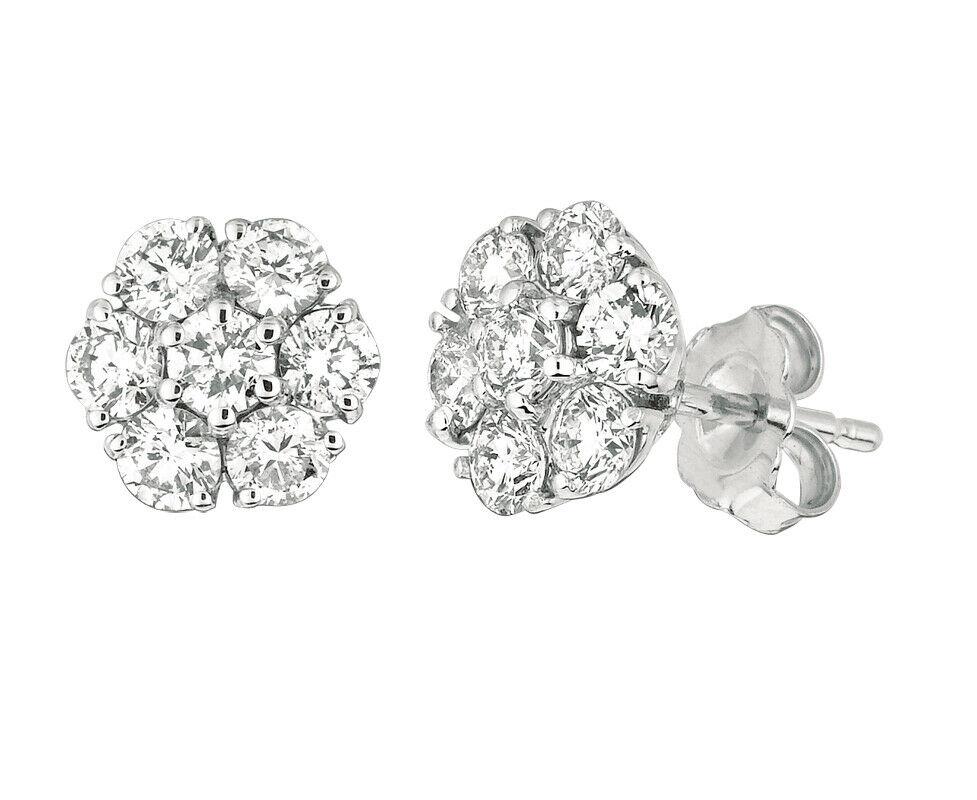 
2.05 Carat Natural Diamond Flower Cluster Earrings G SI 14K White Gold

    100% Natural, Not Enhanced in any way Round Cut Diamond Earrings
    2.05CT
    G-H 
    SI  
    14K White Gold  1.70 grams, prong style 
    3/8 inches in diameter
    14