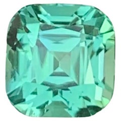 2.05 Carat Natural Loose Blue Green Tourmaline Cushion Shape Gem For Jewellery