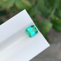 2.05 Carat Natural Loose Blue Green Tourmaline Cushion Shape Gem