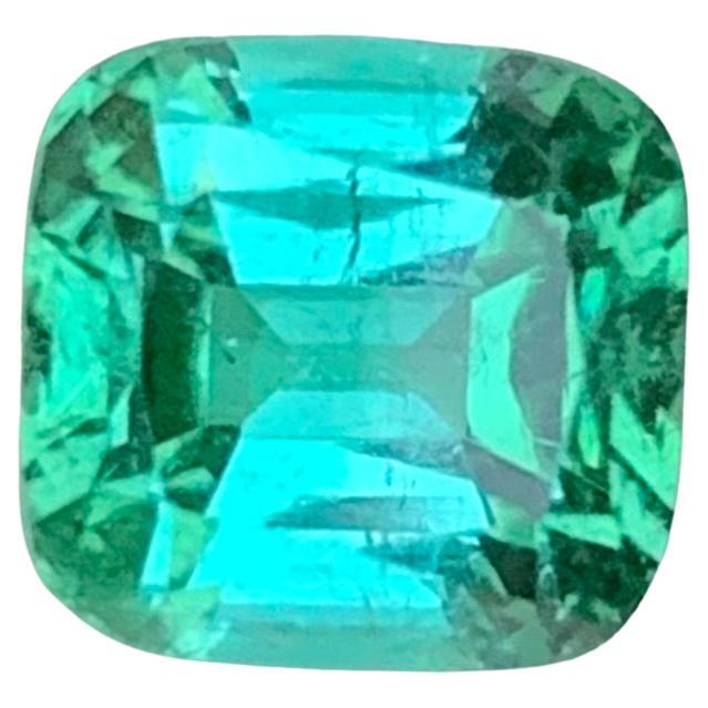 2.05 Carat Natural Loose Blue Green Tourmaline Cushion Shape Gem