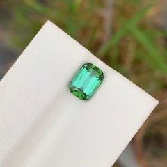 2.05 carati di tormalina blu-verde naturale sfusa a forma di cuscino
