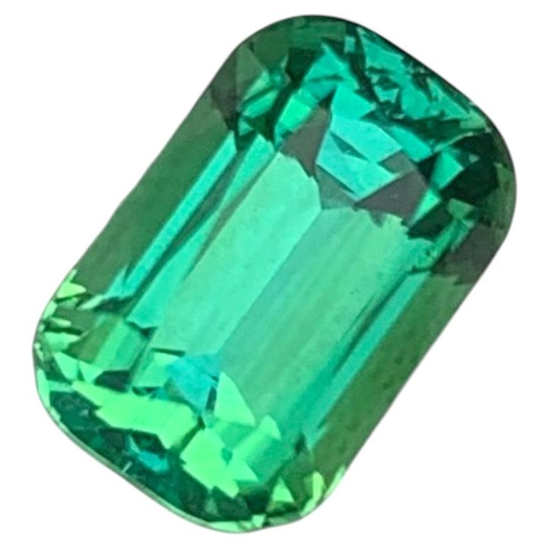 2,05 carati di tormalina blu verde naturale sfusa con taglio a cuscino lungo