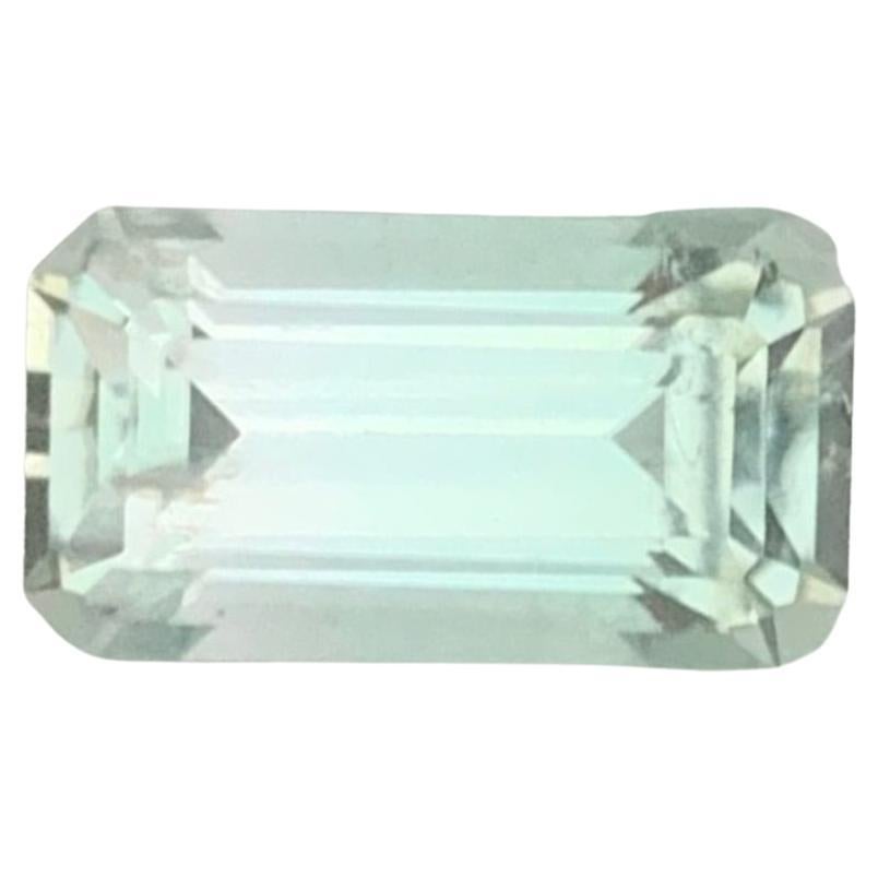 2.05 Carat Natural Loose Light Mint Tourmaline Emerald Shape Gemstone (pierre précieuse en forme d'émeraude) en vente