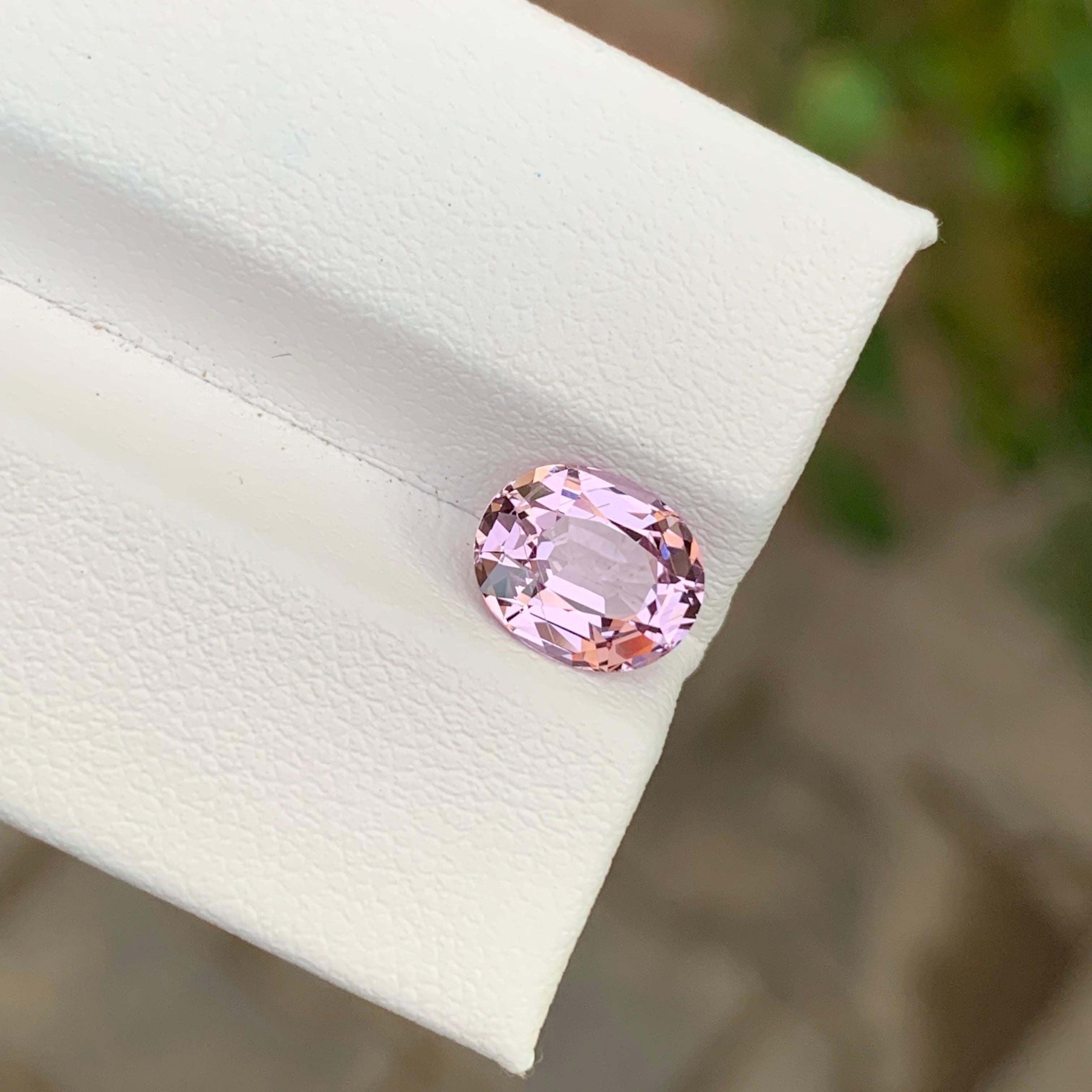 Faceted Light Pink Spinel

Weight : 2.05 Carat
Dimension : 8.5 x 7 x 4.3 Mm
Colour : Light Pink
Treatment: Non
Origin: Tanzania
Shape : Cushion
Certificate: On Demand

Spinel is a captivating gemstone prized for its brilliant colors and exceptional