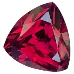 2.05 Carat Natural Loose Rhodolite Garnet Trillion Cut Gemstone