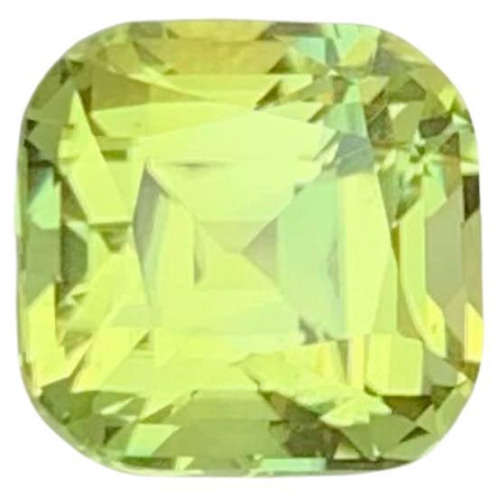 2.05 Carat Natural Loose Stunning Yellow Tourmaline Cushion Cut Afghan Gemstone For Sale