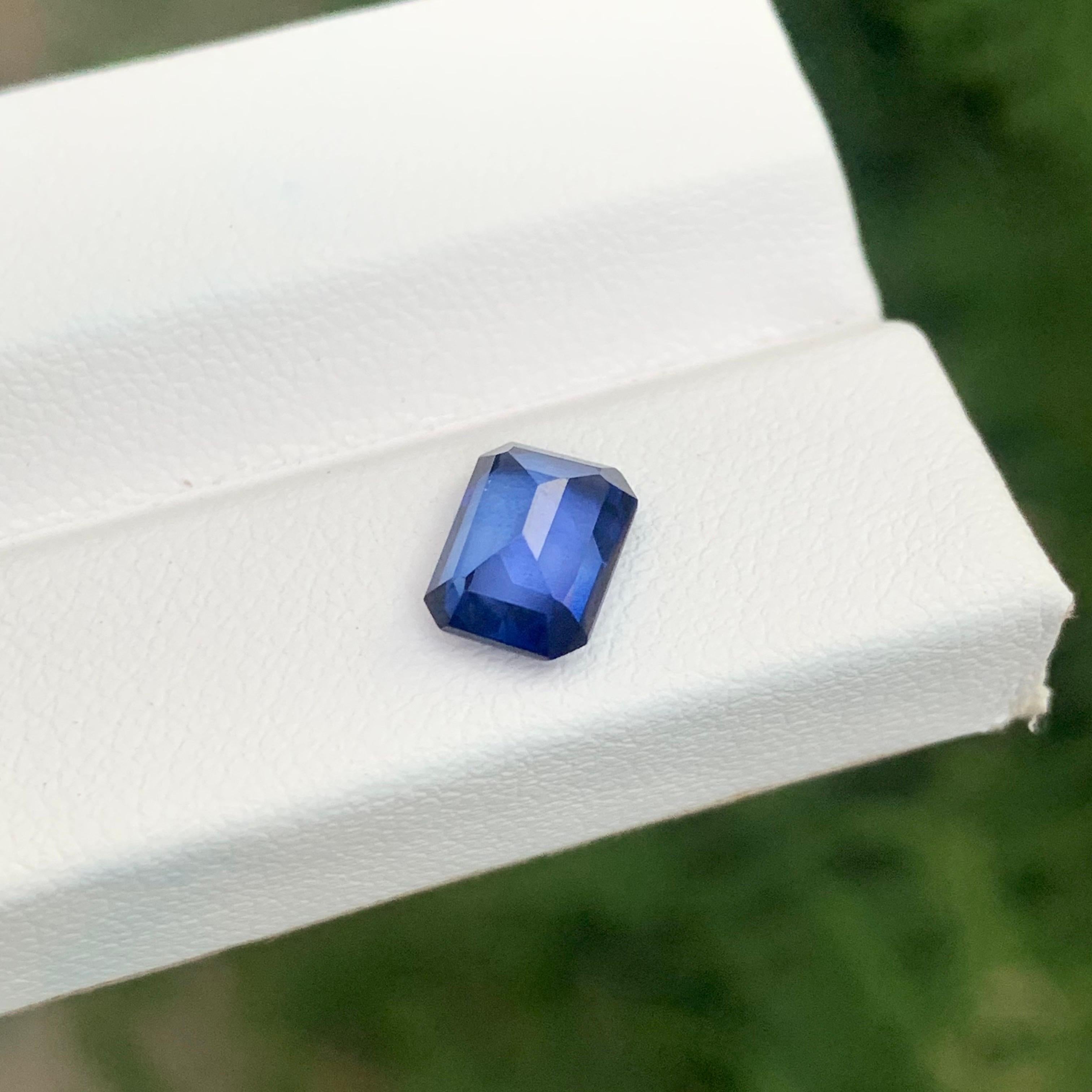 2.05 Carat Natural Loose Tanzanite Emerald Shape Gemstone From Tanzania For Sale 1