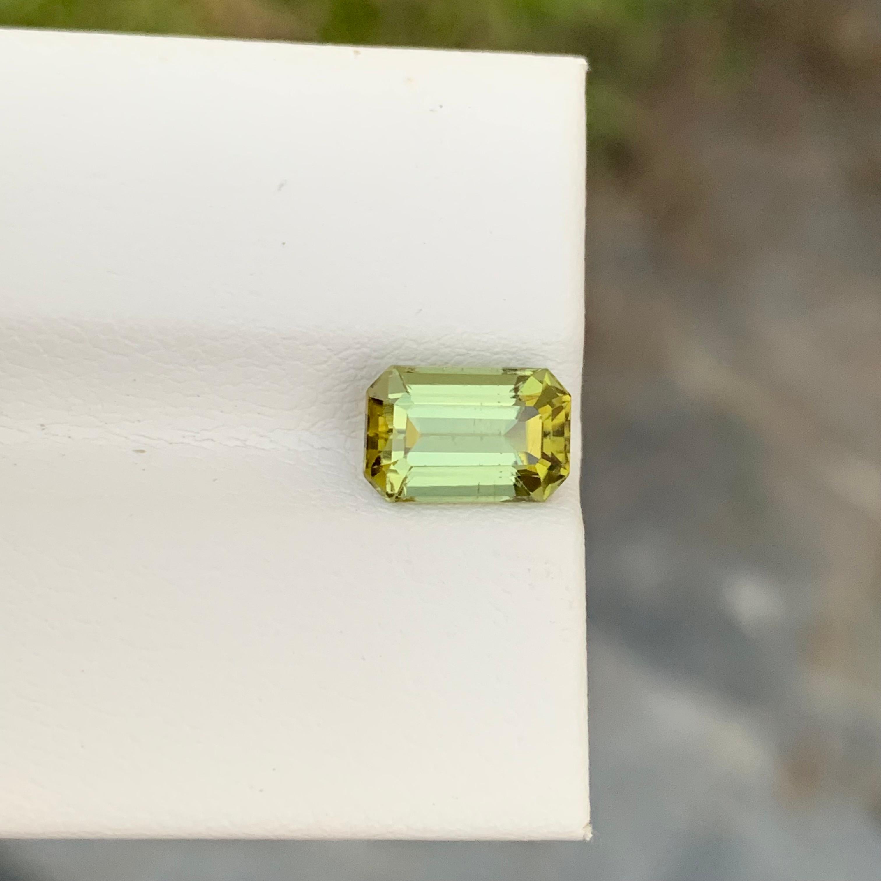 Loose Tourmaline

Weight: 2.05 Carats
Dimension: 8.9 x 5.8 x 4.8 Mm
Colour: Yellowish Green
Origin: Afghanistan 
Certificate: On Demand
Treatment: Non

Tourmaline is a captivating gemstone known for its remarkable variety of colors, making it a