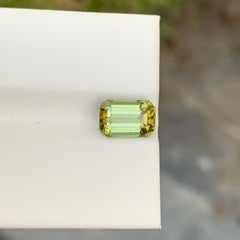 2.05 Carat Natural Loose Tourmaline Emerald Shape Gem From Afghanistan